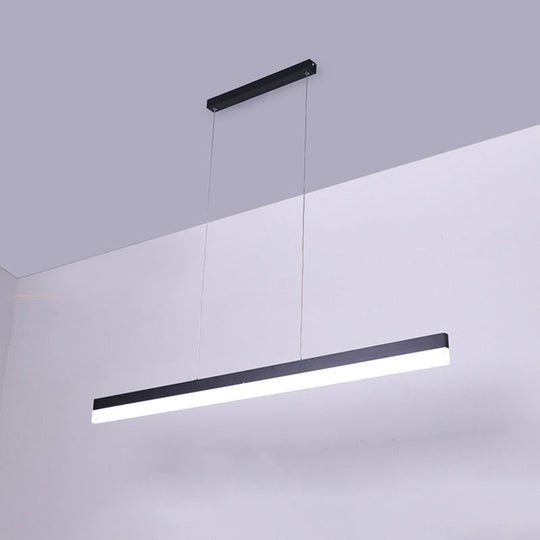 Minimalistic Linear Acrylic Down Lighting Bar Pendant Light