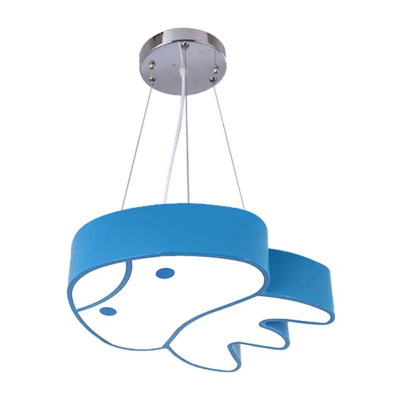 Colorful Led Suspension Light With Acrylic Jellyfish Shade - Cartoon Style Ceiling Chandelier