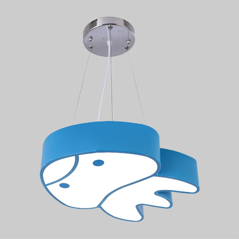 Colorful Led Suspension Light With Acrylic Jellyfish Shade - Cartoon Style Ceiling Chandelier