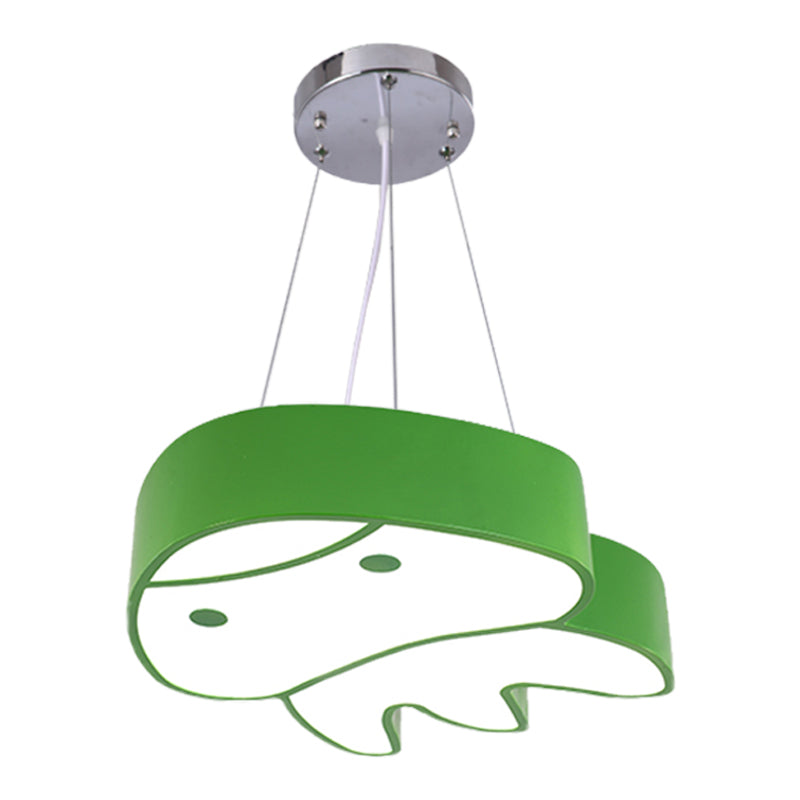 Colorful Led Suspension Light With Acrylic Jellyfish Shade - Cartoon Style Ceiling Chandelier