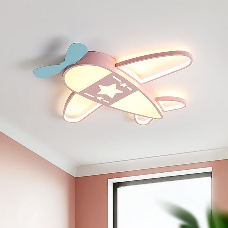 Acrylic Plane Ceiling Light with Simple Pink/Blue LED and Multiple Light Options