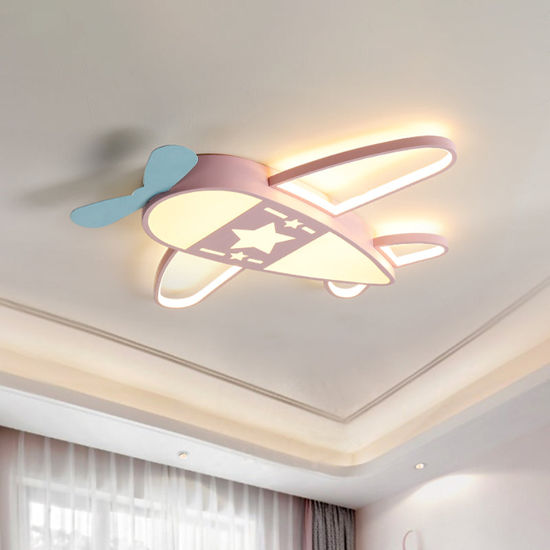 Acrylic Plane Ceiling Light with Simple Pink/Blue LED and Multiple Light Options