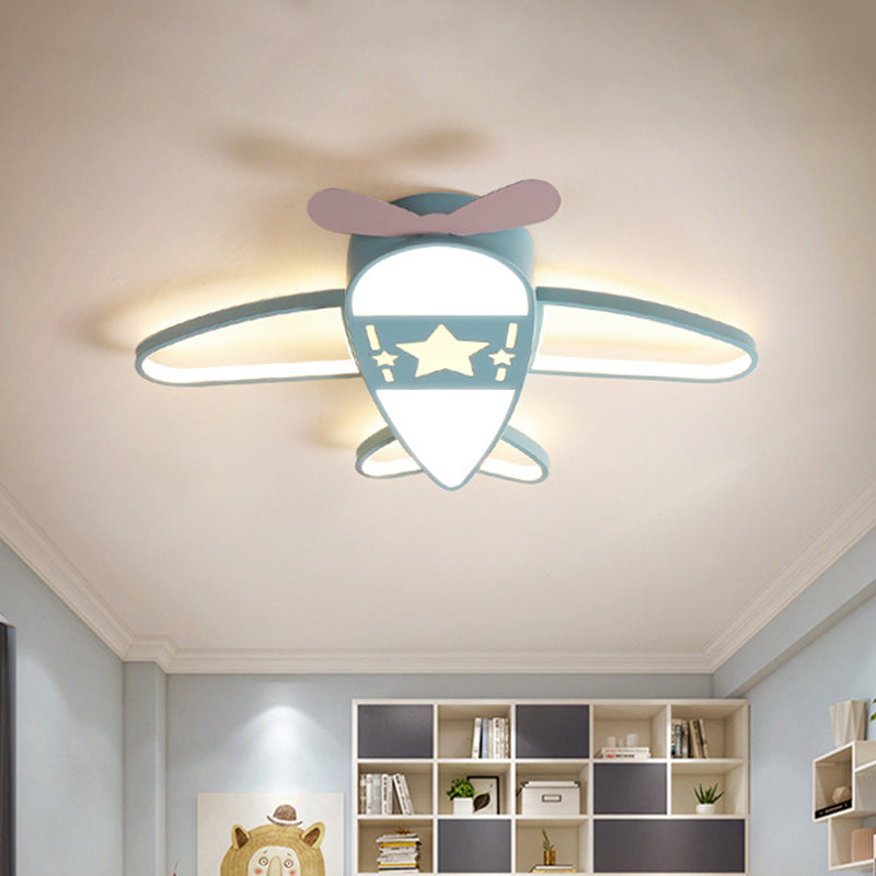 Acrylic Plane Ceiling Light with Simple Pink/Blue LED and Multiple Light Options