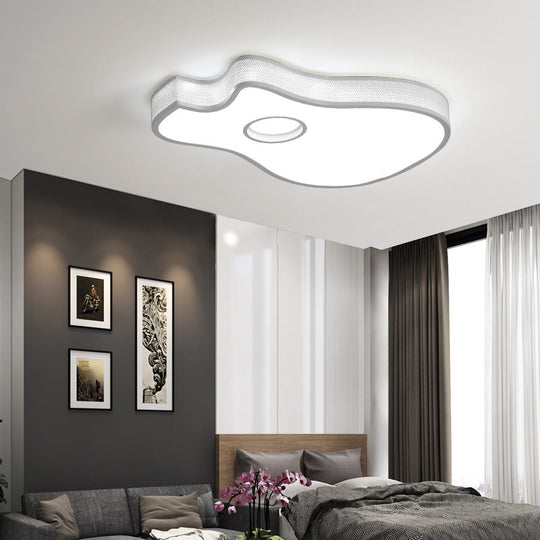 Led Guitar-Shaped Ceiling Light For Kids Rooms White / 18