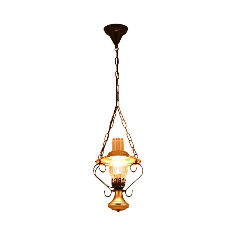 Lantern Industrial Metal Cluster Pendant Light With Clear Glass Ideal For Restaurants