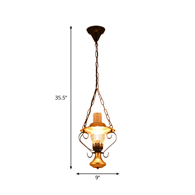 Lantern Industrial Metal Cluster Pendant Light With Clear Glass Ideal For Restaurants