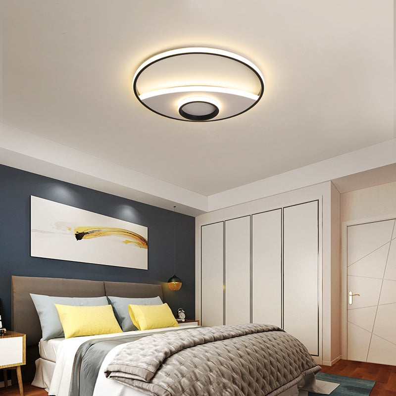 Modern Silver Circle Ceiling Fixture: Acrylic Flushmount Lights In Warm/White 16/19.5/23.5