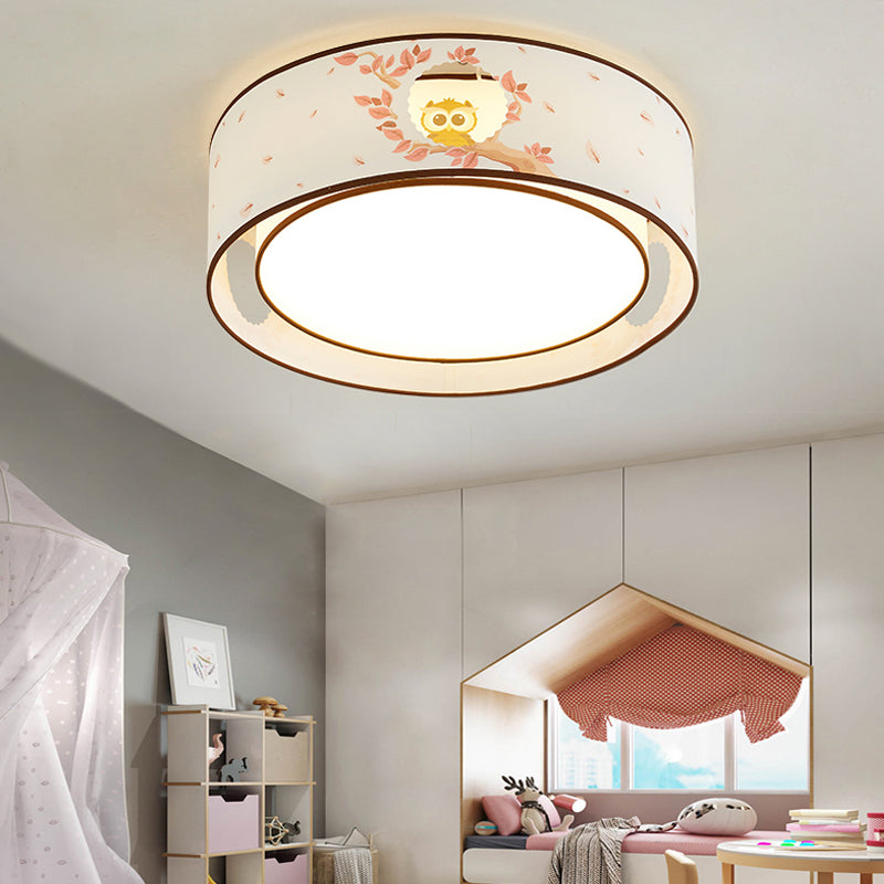 Cartoon Flush Mount Ceiling Light: Acrylic Fixture for Kindergarten