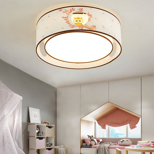 Cartoon Flush Mount Ceiling Light: Acrylic Fixture for Kindergarten