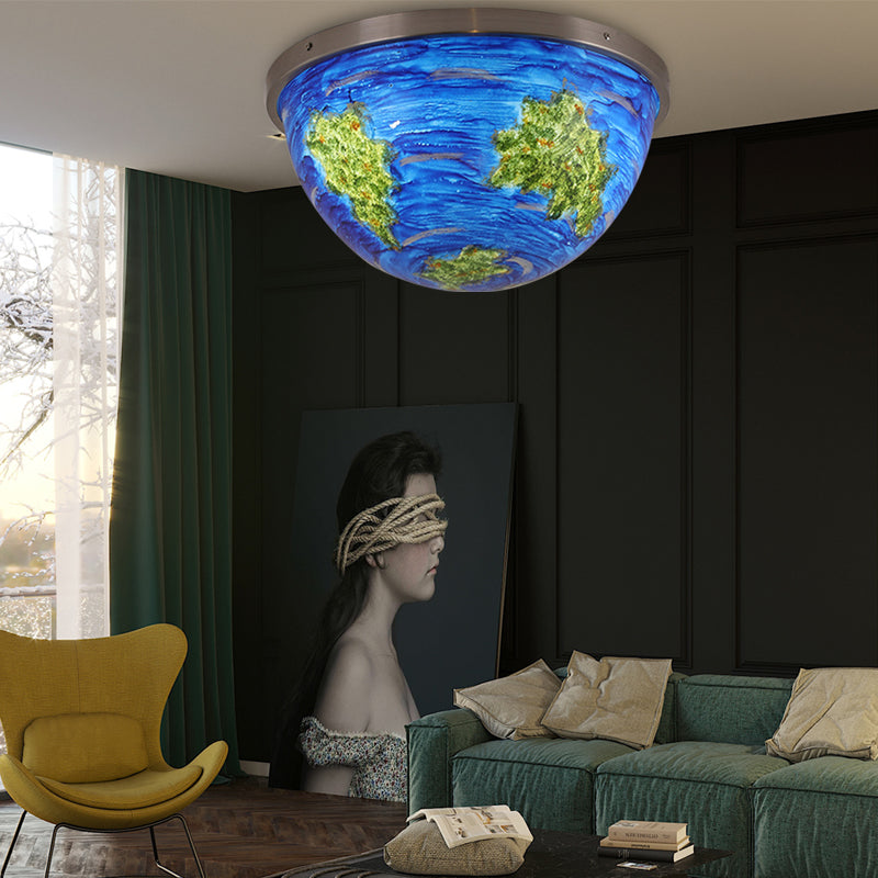 Contemporary Bedroom Flush Mount Ceiling Light