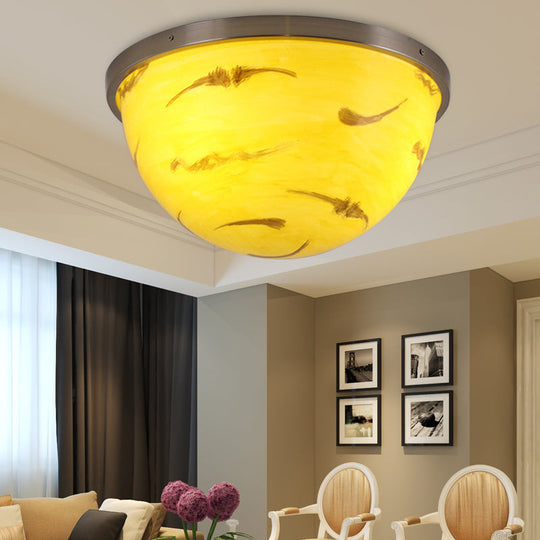 Contemporary Bedroom Flush Mount Ceiling Light