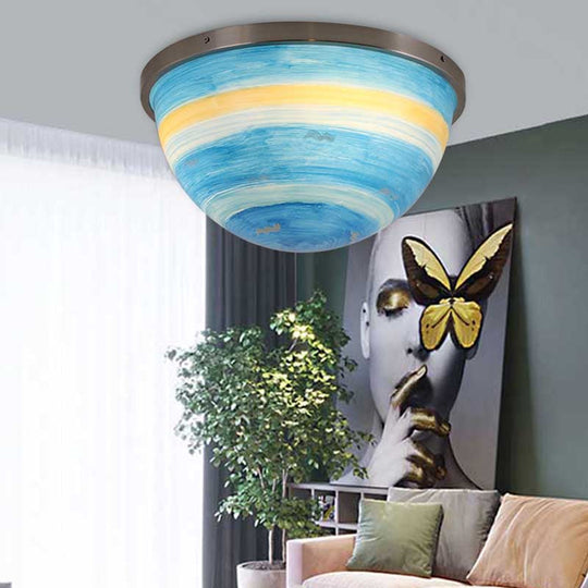 Contemporary Bedroom Flush Mount Ceiling Light