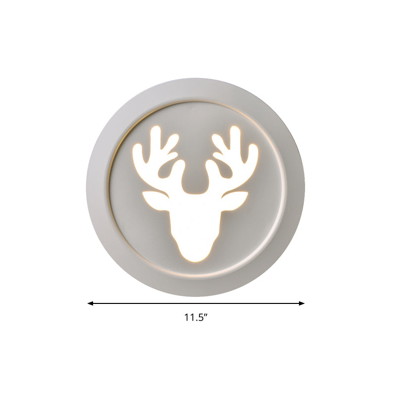 Modern Metal Deer Bedroom Wall Lamp Sconce