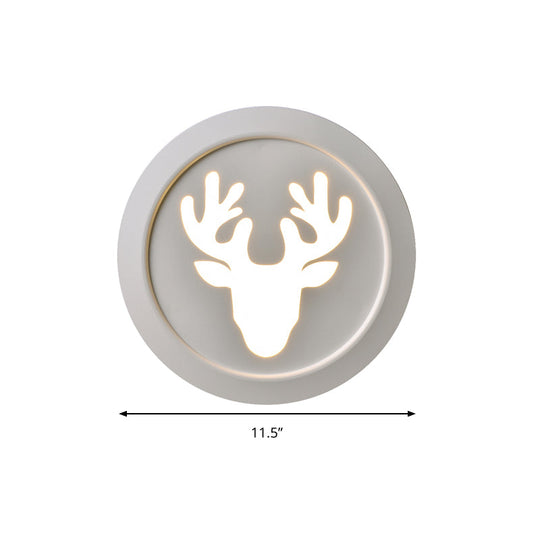 Modern Metal Deer Bedroom Wall Lamp Sconce