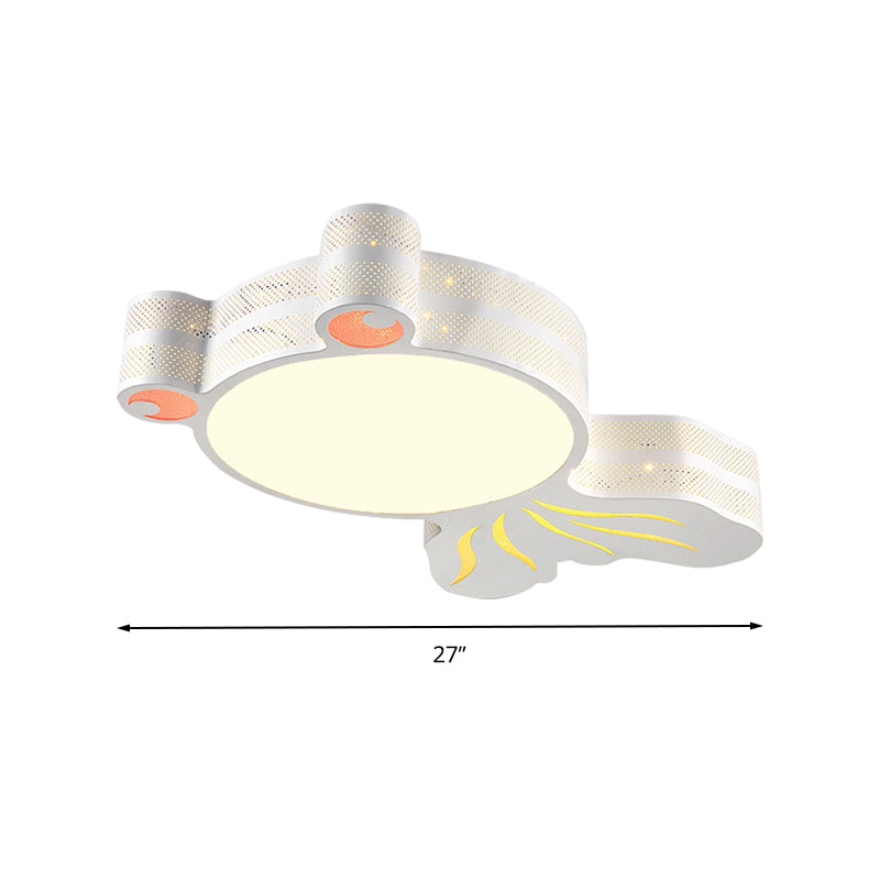 Plafonnier contemporain en acrylique pour jardin d'enfants en forme de poisson