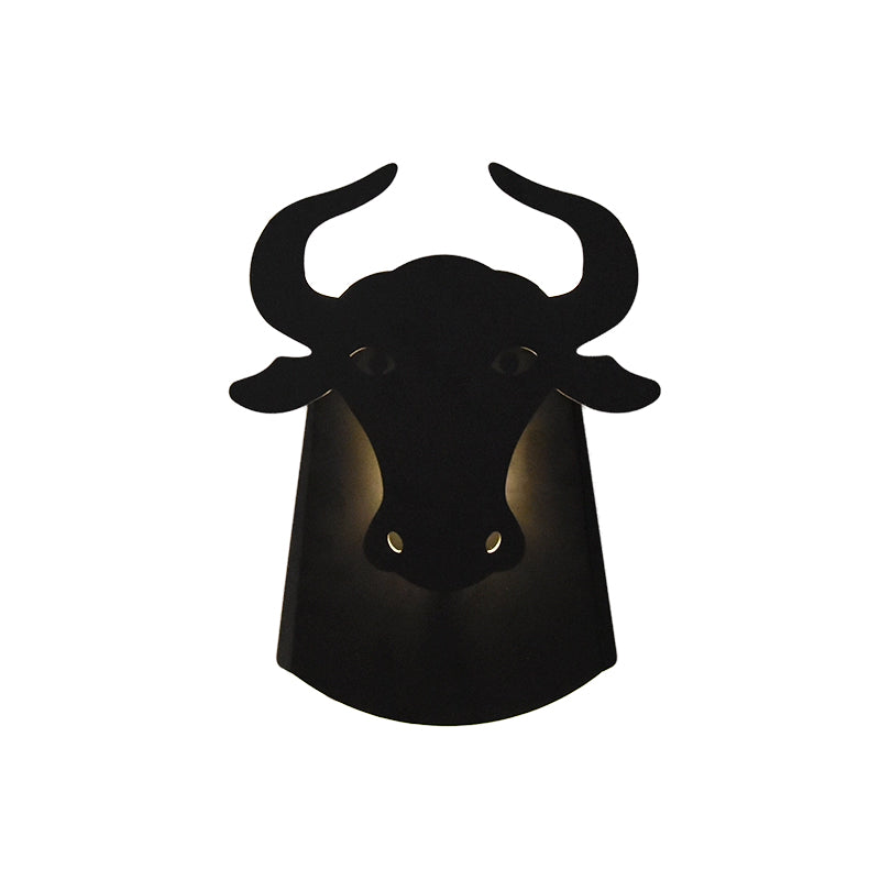 Modern Metal Ox Wall Lamp With Integrated Led For Chic Indoor Lighting