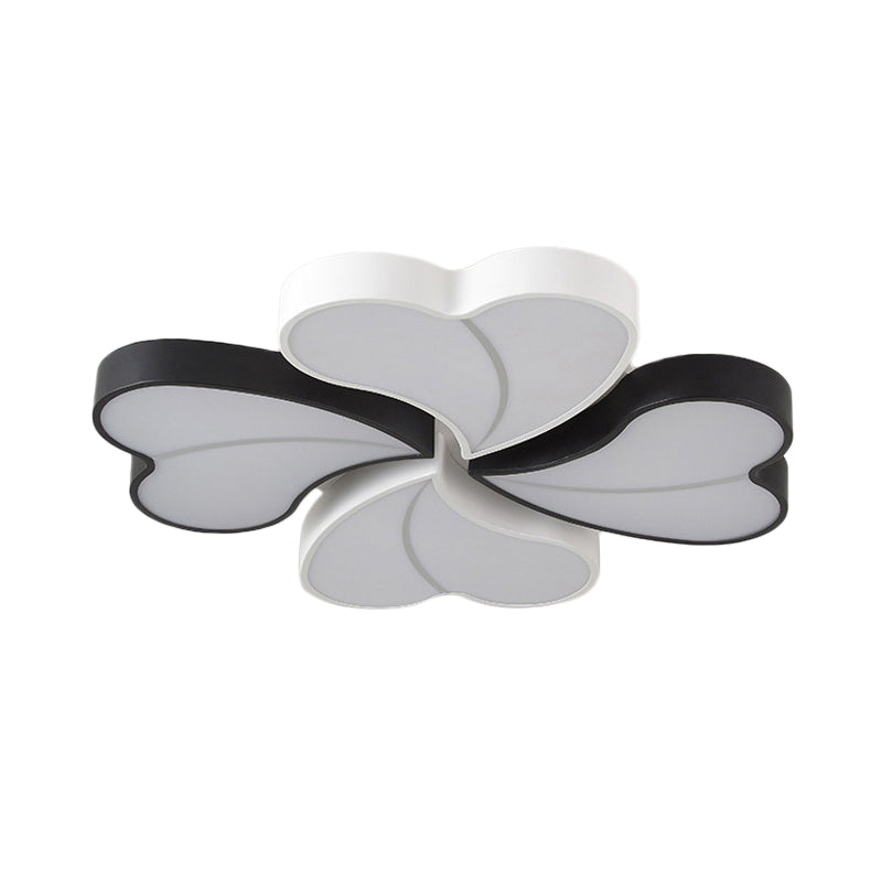 Modern Nordic Led Ceiling Light In Black And White Available 20.5/24.5 Widths