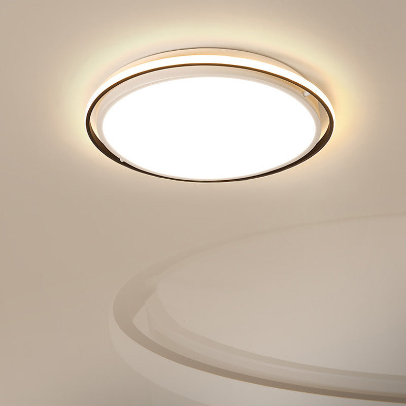 14/18/22" Round Acrylic Flush Light - Minimalist White LED Ceiling Flush Mount (Warm/White Light)