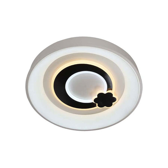 Plafonnier LED blanc moderne – Lampe acrylique élégante pour le couloir de la cuisine