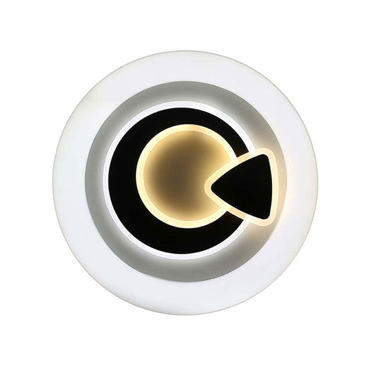 Plafonnier LED blanc moderne – Lampe acrylique élégante pour le couloir de la cuisine