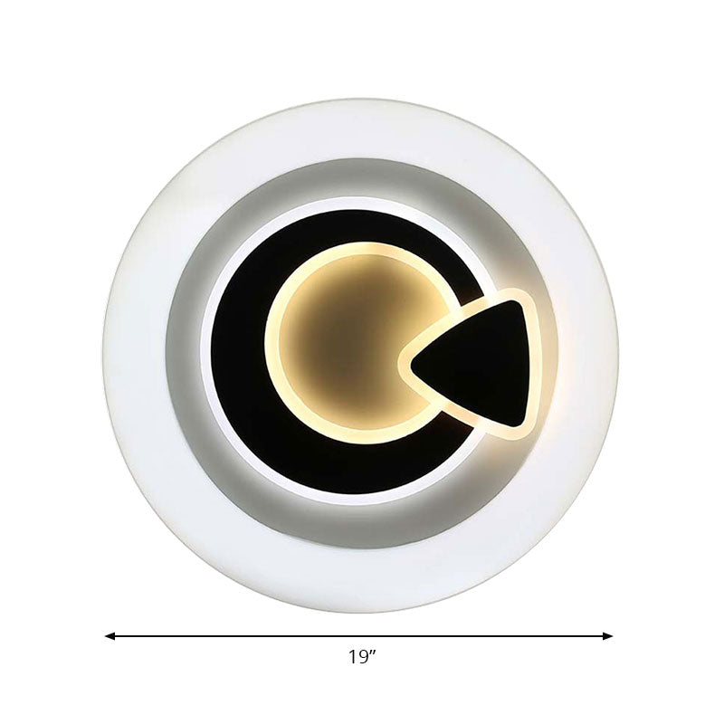 Plafonnier LED blanc moderne – Lampe acrylique élégante pour le couloir de la cuisine