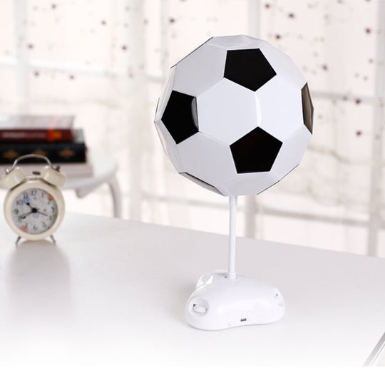 Soccer Table Desk Lamp: Modern Black & White Light For Study Room