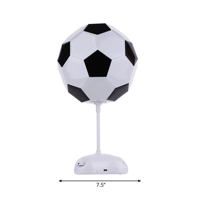 Soccer Table Desk Lamp: Modern Black & White Light For Study Room