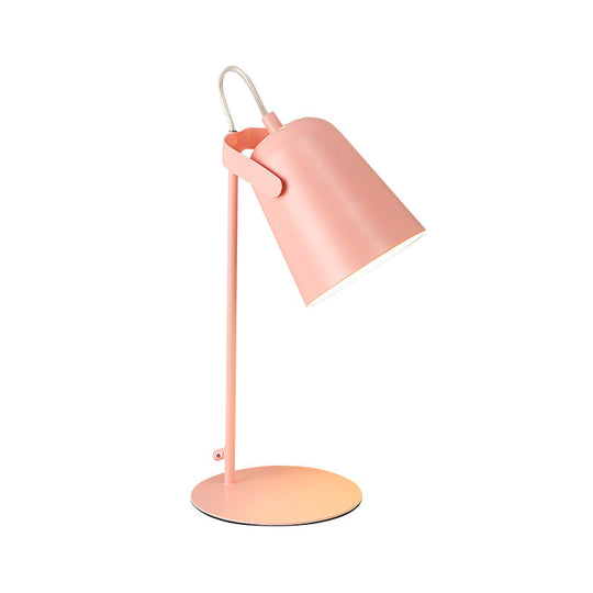 Nordic Style Rotatable Desk Lamp: Metal Plug-In Light For Dormitory Bedroom