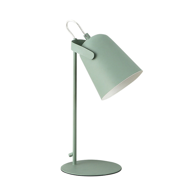 Nordic Style Rotatable Desk Lamp: Metal Plug-In Light For Dormitory Bedroom