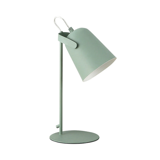 Nordic Style Rotatable Desk Lamp: Metal Plug-In Light For Dormitory Bedroom