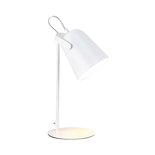 Nordic Style Rotatable Desk Lamp: Metal Plug-In Light For Dormitory Bedroom