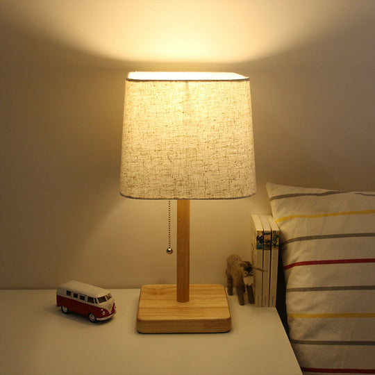 Alkurah - 1-Light Bedroom Pull Chain Table Lamp