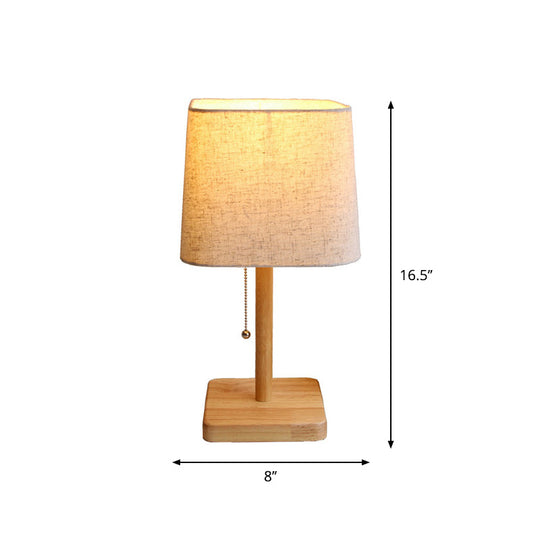 Alkurah - 1-Light Bedroom Pull Chain Table Lamp