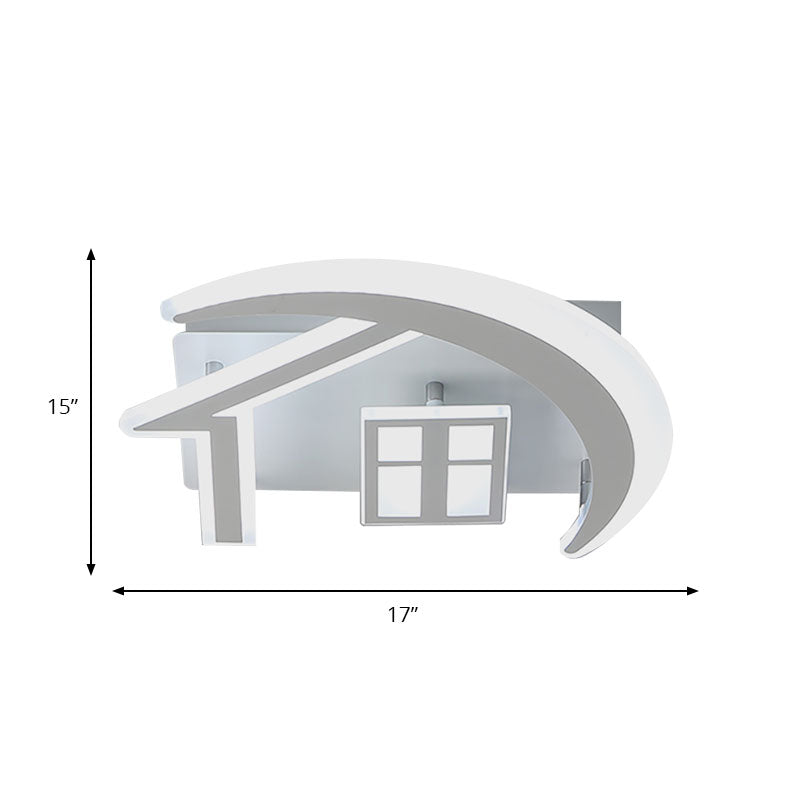 White Acrylic Nordic Flush Mount Ceiling Light Fixture For Bedroom