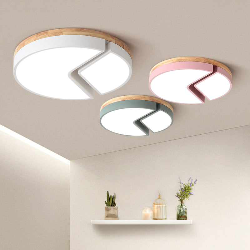 Nordic Style Acrylic Round Cake Light: Flush Mount Ceiling Light, Perfect for Nursing Rooms