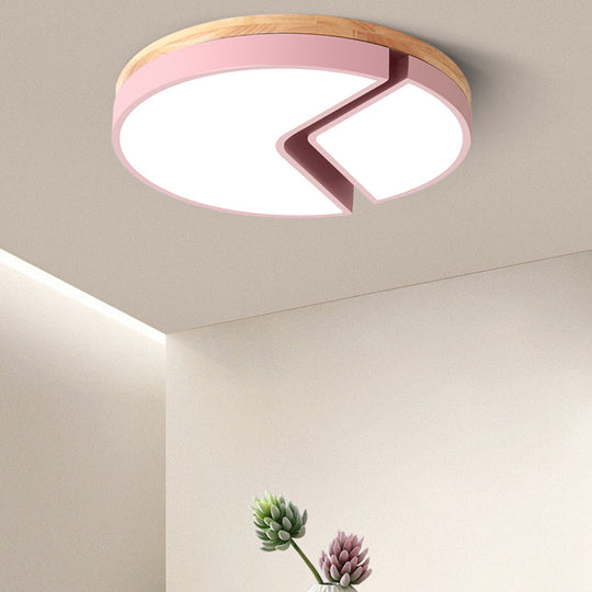 Nordic Style Acrylic Round Cake Light: Flush Mount Ceiling Light, Perfect for Nursing Rooms