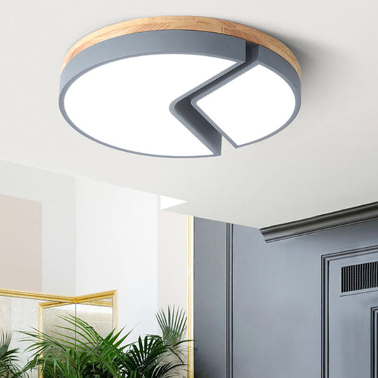 Nordic Style Acrylic Round Cake Light: Flush Mount Ceiling Light, Perfect for Nursing Rooms