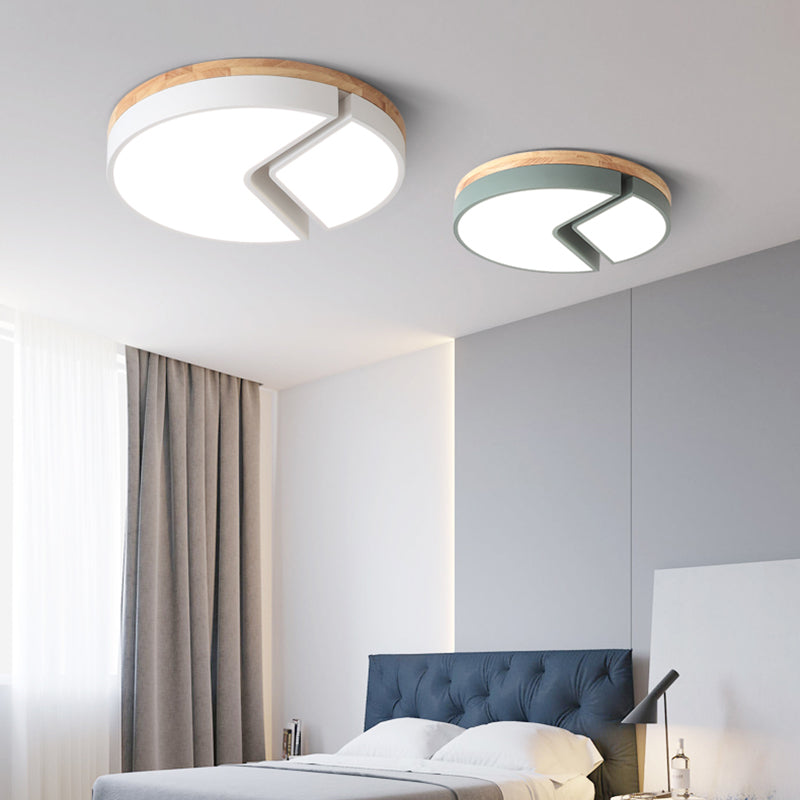 Nordic Style Acrylic Round Cake Light: Flush Mount Ceiling Light, Perfect for Nursing Rooms