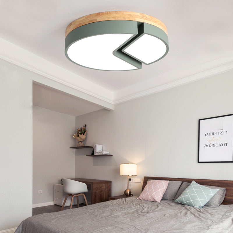 Nordic Style Acrylic Round Cake Light: Flush Mount Ceiling Light, Perfect for Nursing Rooms