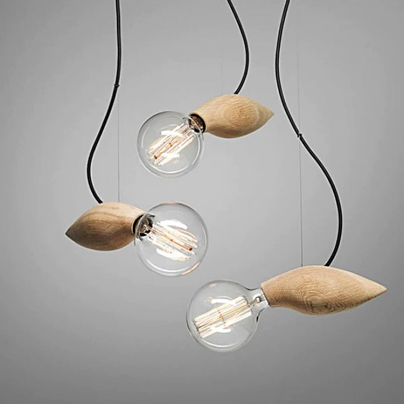 Modern Orb Bamboo Pendant Light - 1-Light Beige Suspended Fixture for Dining Table