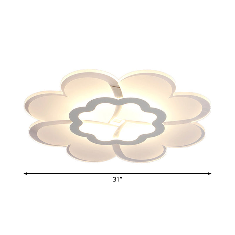 Ultrathin Flower Flushmount Led Ceiling Light - Minimalistic And Stylish For Bedroom Available In