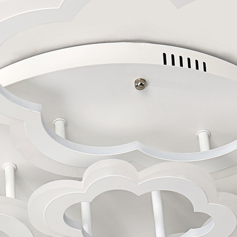 White Cloud Ceiling Light for Kids' Nordic Bedroom Décor