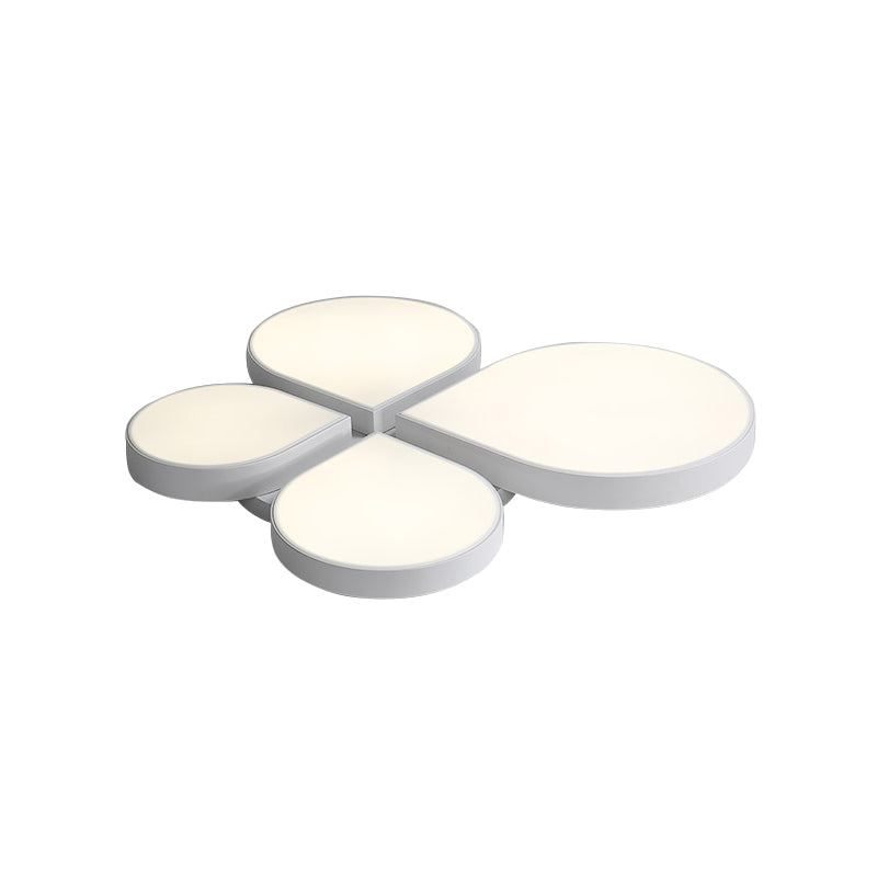 Petite Macaron Style LED Flush Ceiling Light for Kindergarten with Flat Petal Design