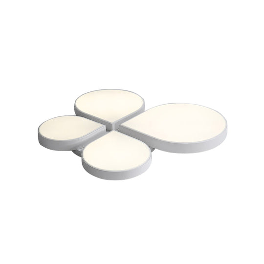 Petite Macaron Style LED Flush Ceiling Light for Kindergarten with Flat Petal Design