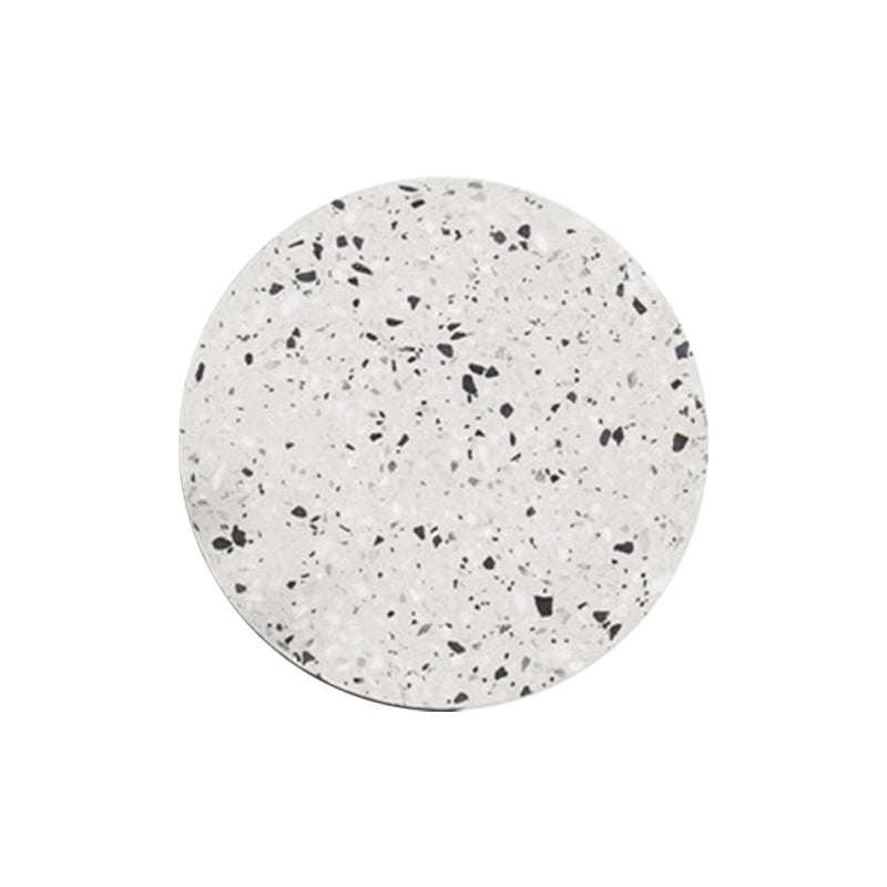 Minimalist Led Wall Sconce: Disc Shaped Terrazzo Bedroom Light - Pink/Blue/Black 7/10 Diameter