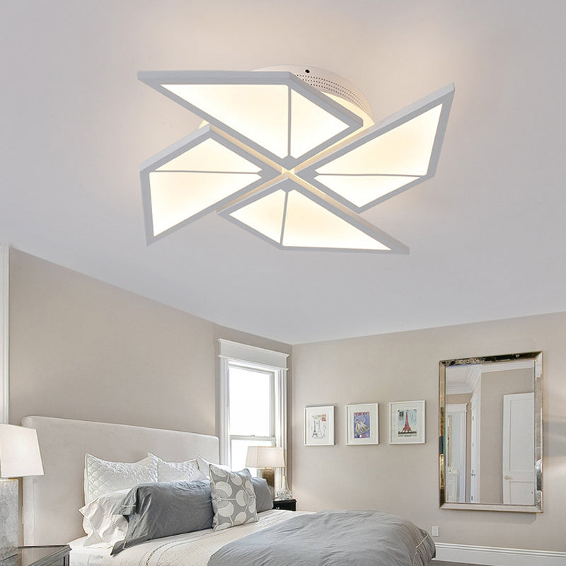 White LED Flush Ceiling Light: Acrylic Tangram-Shaped Innovatively Designed for Baby Room