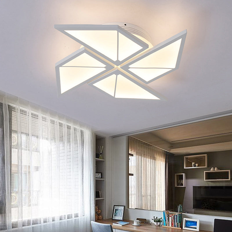 White LED Flush Ceiling Light: Acrylic Tangram-Shaped Innovatively Designed for Baby Room