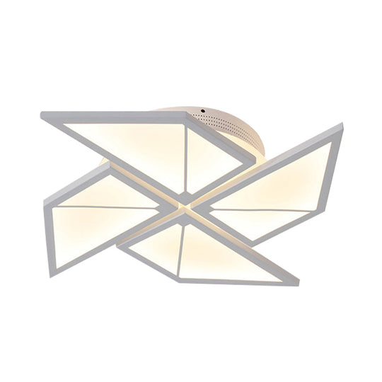 White Led Flush Ceiling Light: Acrylic Tangram-Shaped Innovatively Designed For Baby Room