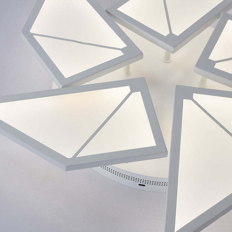 White LED Flush Ceiling Light: Acrylic Tangram-Shaped Innovatively Designed for Baby Room