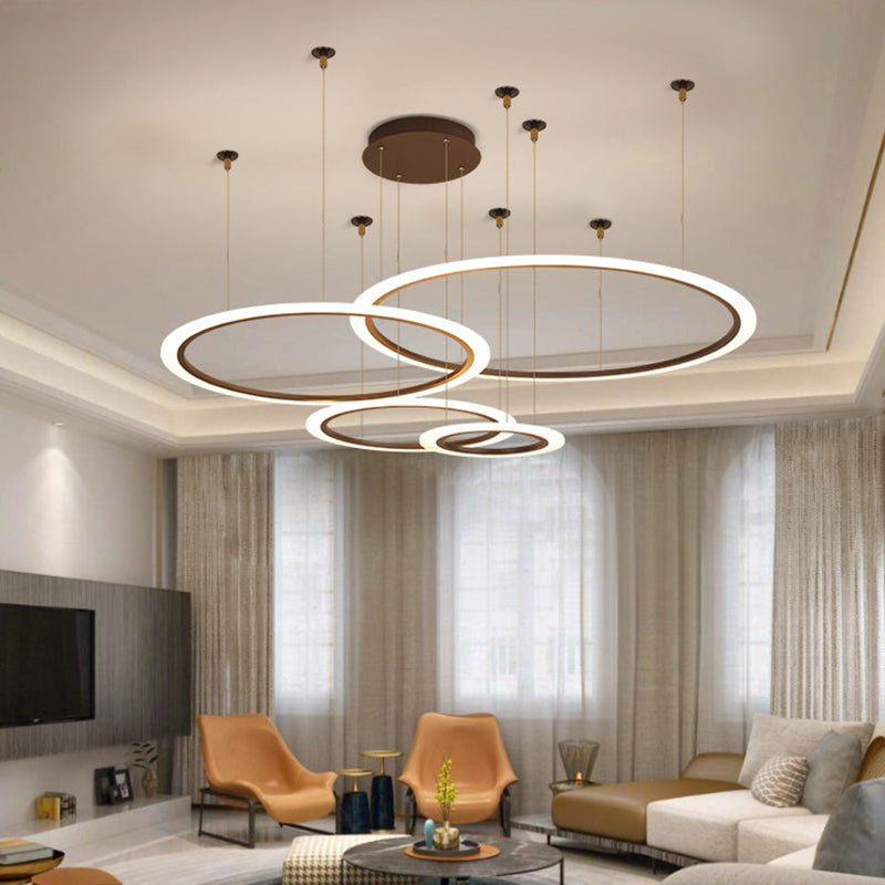 Modern Acrylic LED Chandelier - Small/Large Sizes, 3/4 Tiers, Ceiling Pendant Light Fixture